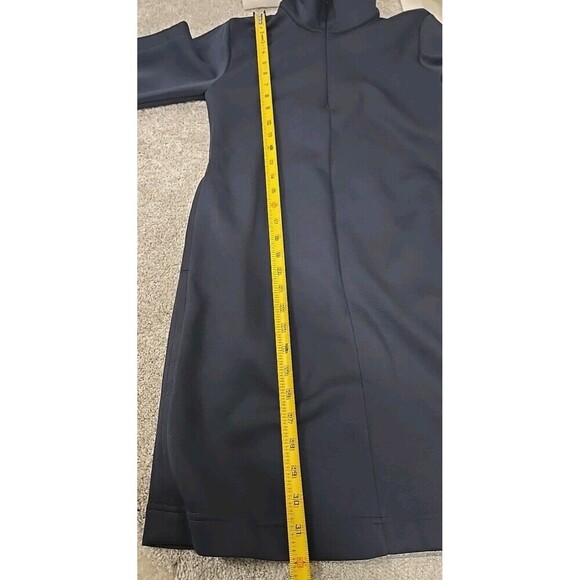 ATHLETA Allure 1/4 Zip Long Sleeve Dress Navy Blue Pockets Women’s Size XXS - Picture 10 of 11